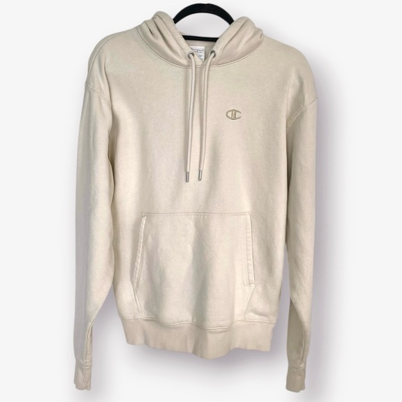 Champion Tops - Champion Cream Hoodie Unisex Size S